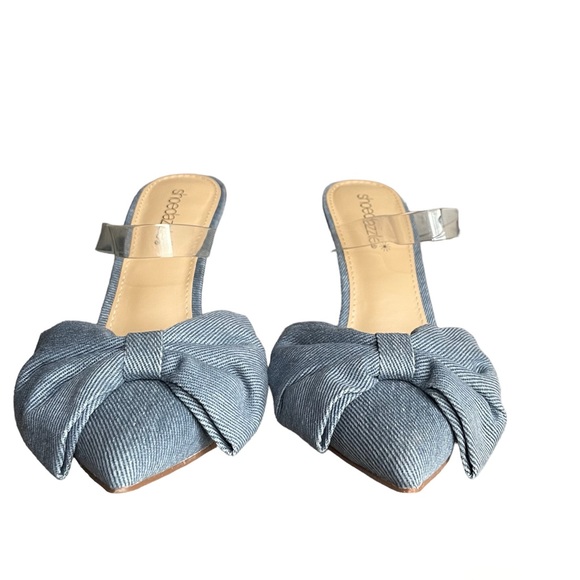 Shoedazzle Sashi Slip On Pump Denim Size 7 - Picture 3 of 11